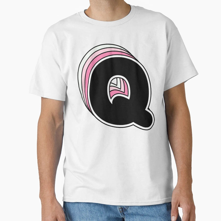 Q Letter Alphabet T-Shirt - Unique Graphic for Adults - T-Shirt, Sweatshirt, Hoodie