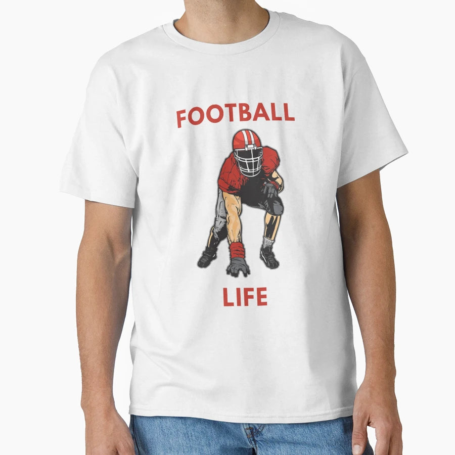 Football Life Lineman T-Shirt - Novelty Apparel Men Women - T-Shirt, Sweatshirt, Hoodie