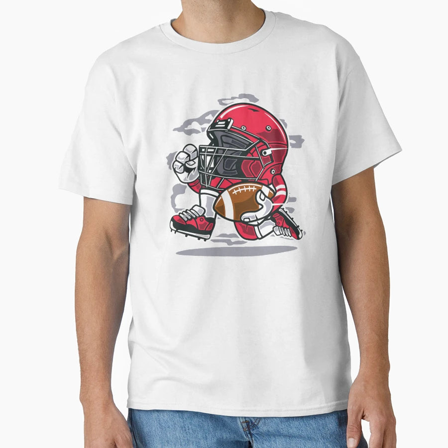 Football Player T-Shirt - Custom Art Print Men Women - T-Shirt, Sweatshirt, Hoodie