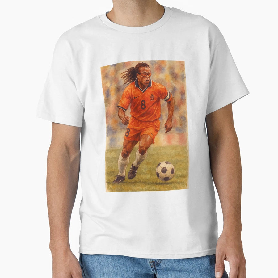 Edgar Davids Pitbull Midfield T-Shirt - Novelty Apparel for Adults - T-Shirt, Sweatshirt, Hoodie