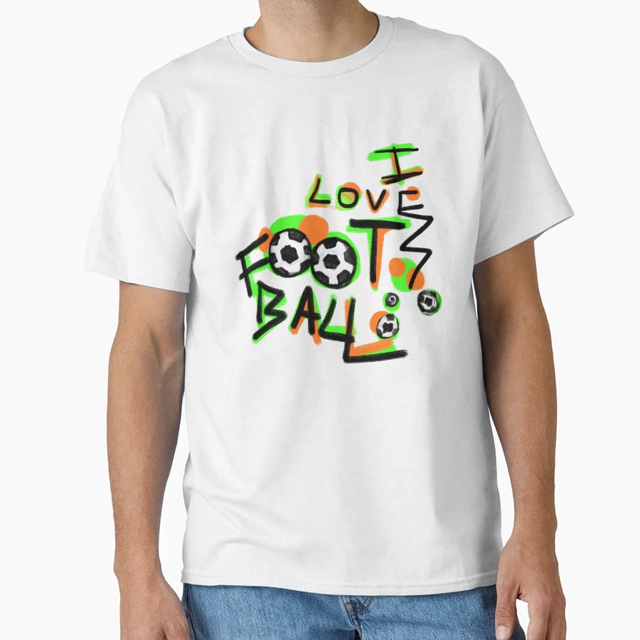 I Love Football T-Shirt - Unique Graphic for Adults - T-Shirt, Sweatshirt, Hoodie