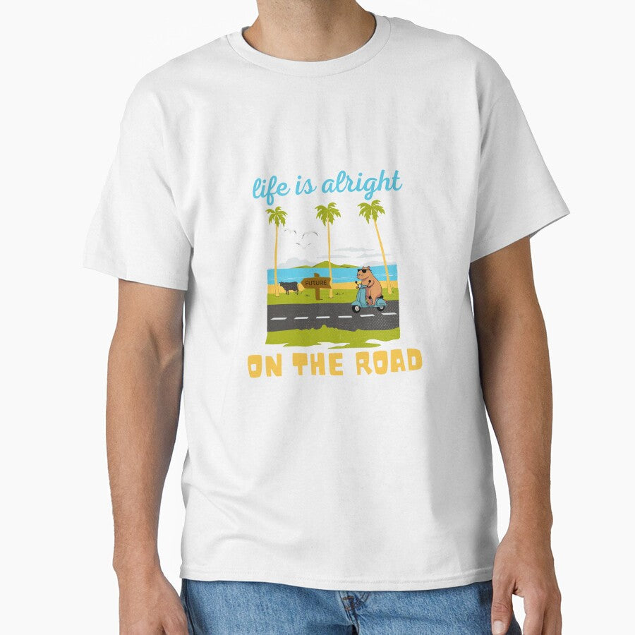 Life is Alright Vintage Retro Typography by - Adult & Kids T-Shirts, Sweatshirts & Hoodies apparel design preview 1