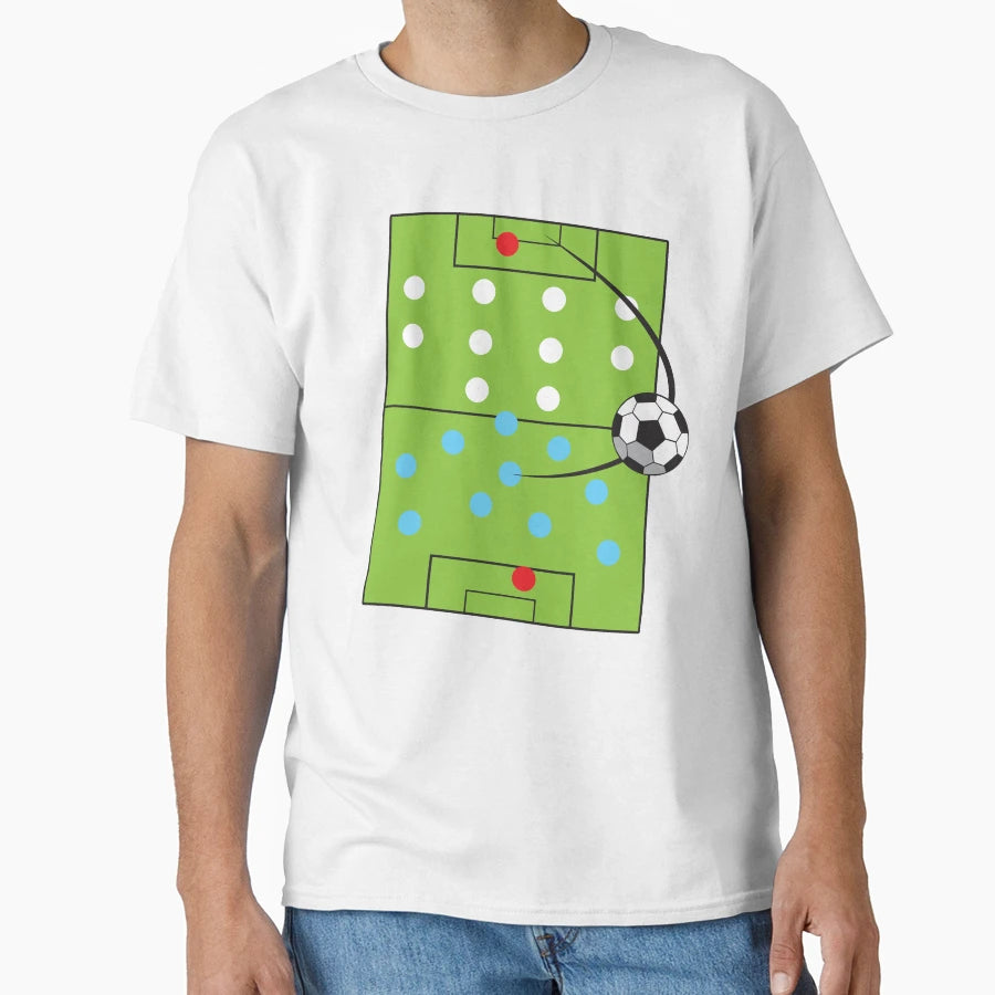 Football Soccer Getting Past 4 4 2 T-Shirt - Aesthetic Graphic for Adults - T-Shirt, Sweatshirt, Hoodie