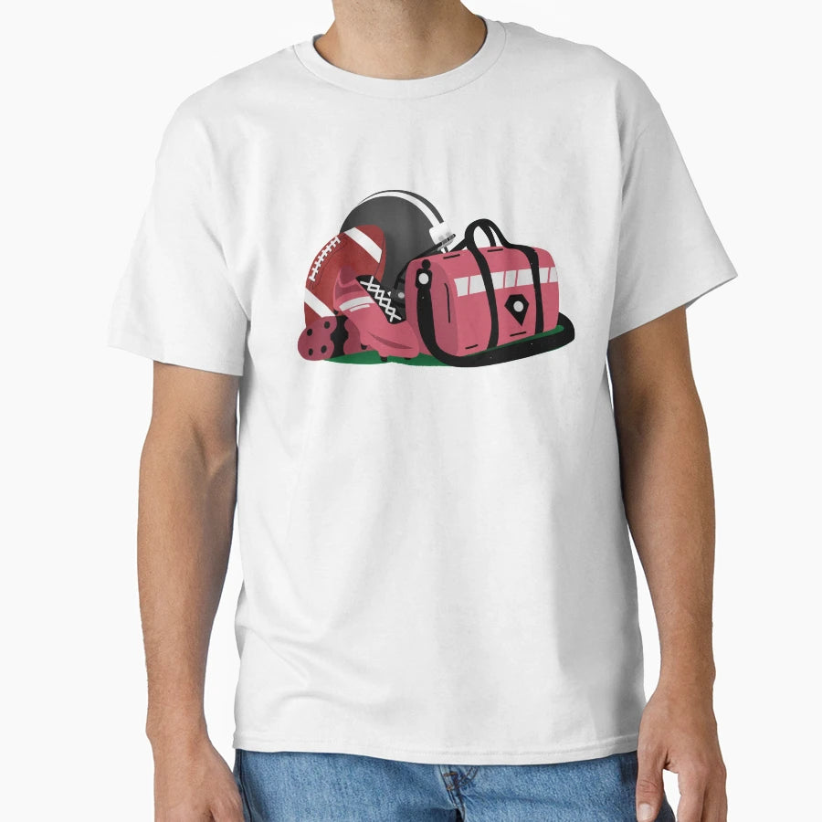 Football Equipment T-Shirt - Aesthetic Graphic for Adults - T-Shirt, Sweatshirt, Hoodie