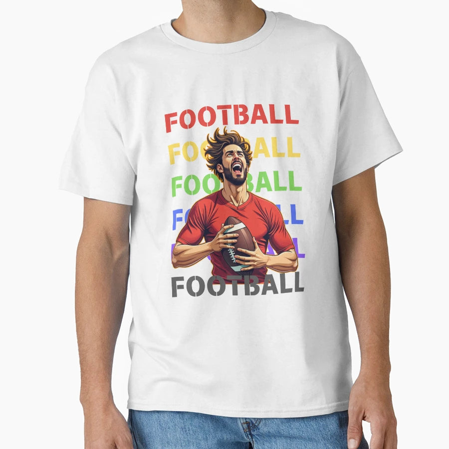 Football Fanatic T-Shirt - Aesthetic Graphic Unisex - T-Shirt, Sweatshirt, Hoodie