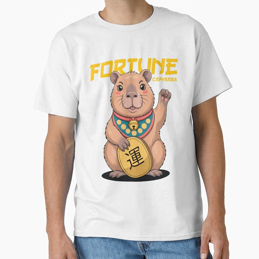 Fortune and lucky Capybara: The Ultimate Good Luck - Adult & Kids T-Shirts, Sweatshirts & Hoodies apparel design preview 1