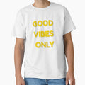 Good Vibes Only Positive Motivational Typography - Adult & Kids T-Shirts, Sweatshirts & Hoodies apparel design preview 1