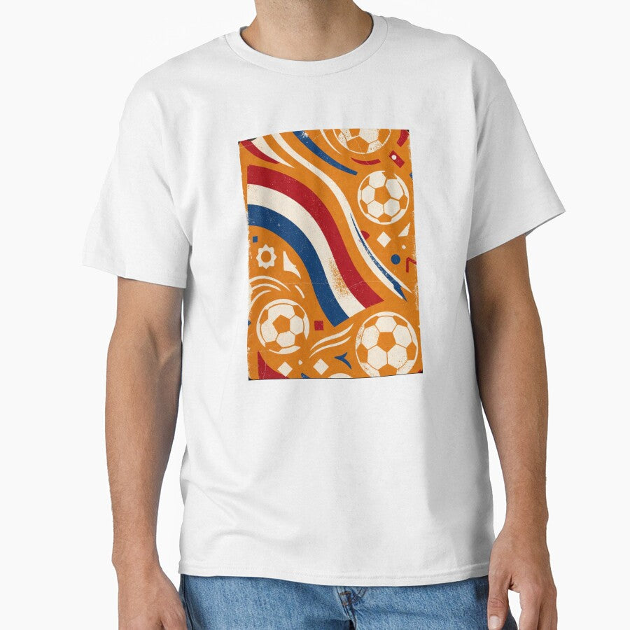 Netherlands Retro Pattern Vintage Oranje All-Over - Adult & Kids T-Shirts, Sweatshirts & Hoodies apparel design preview 1