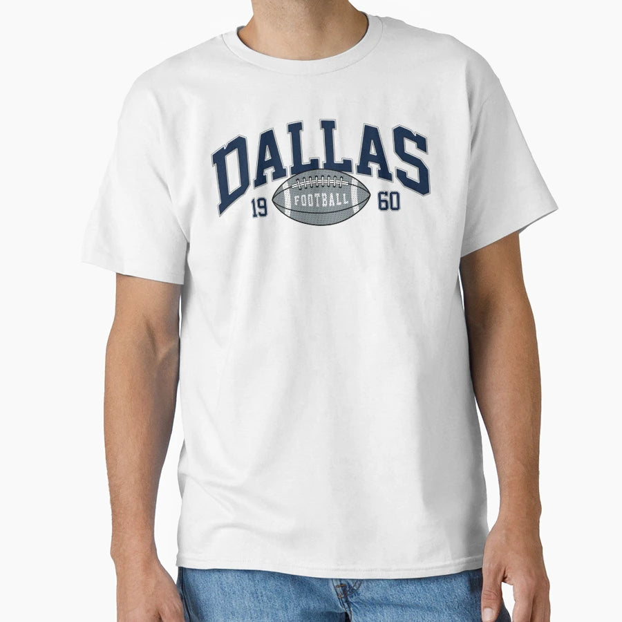 Dallas Football Varsity T-Shirt - Novelty Apparel Men Women - T-Shirt, Sweatshirt, Hoodie