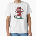 Monkey Footballer Soccer T-Shirt - Unique Graphic for Adults - T-Shirt, Sweatshirt, Hoodie