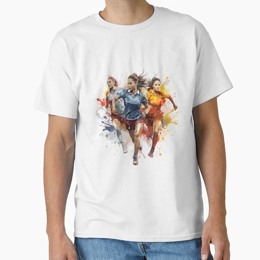 Harmony Motion Radiance Womens Soccer T-Shirt - Minimalist Print for Adults - T-Shirt, Sweatshirt, Hoodie