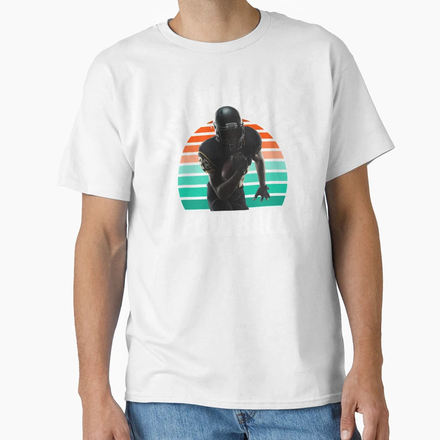 Busy Watching Football Running Back T-Shirt - Custom Art Print for Adults - T-Shirt, Sweatshirt, Hoodie