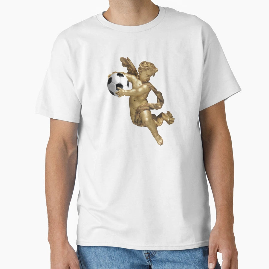 Golden Angel God Football T-Shirt - Graphic Print for Adults - T-Shirt, Sweatshirt, Hoodie