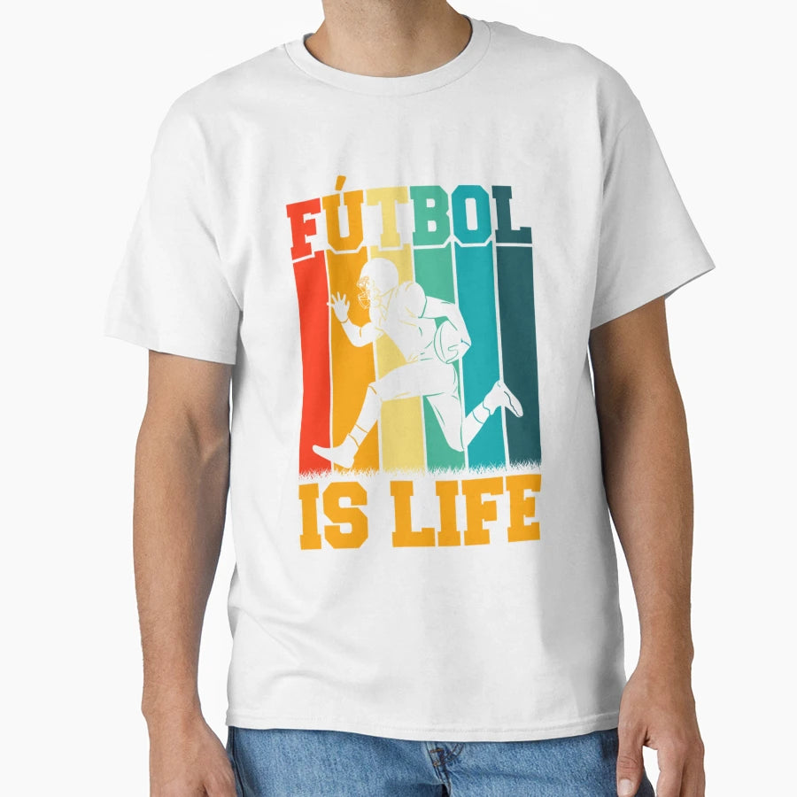 Futbol Is Life T-Shirt - Aesthetic Graphic for Adults - T-Shirt, Sweatshirt, Hoodie