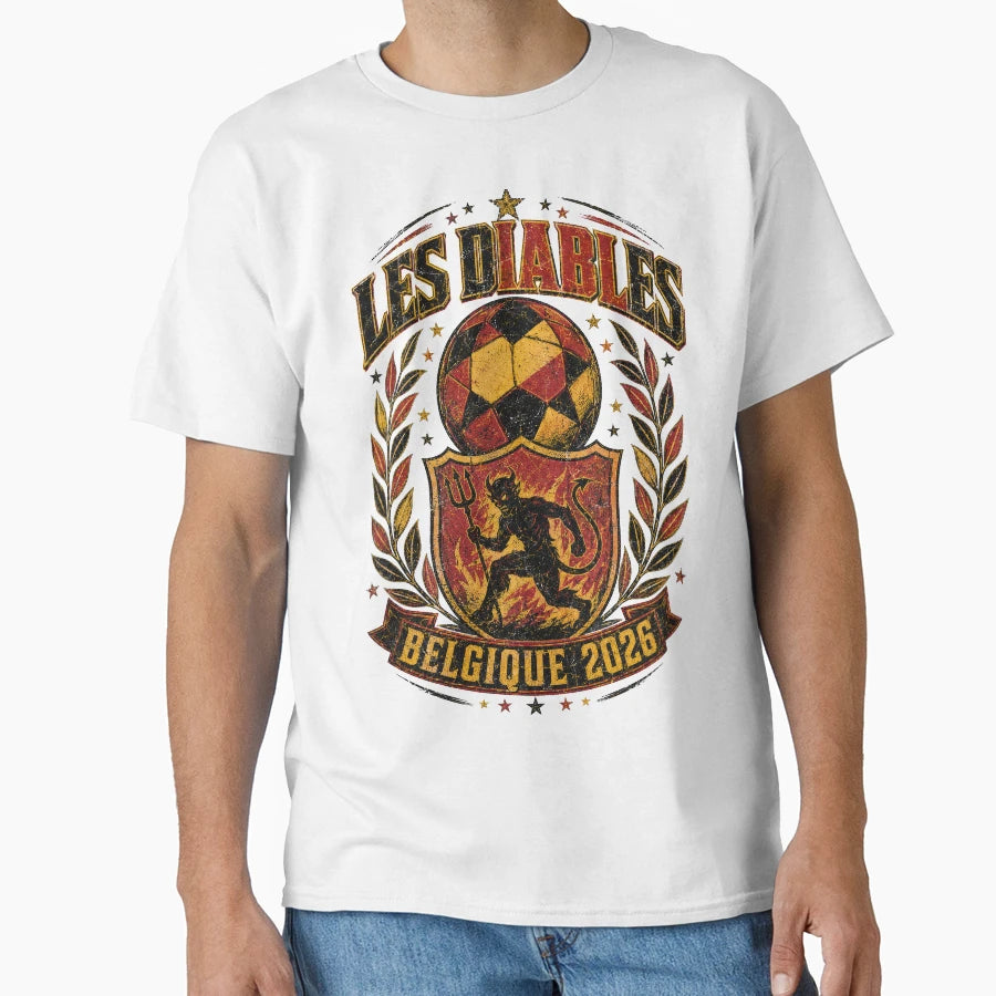 Les Diables Rouges Belgique 2026 T-Shirt - Minimalist Print for Adults - T-Shirt, Sweatshirt, Hoodie