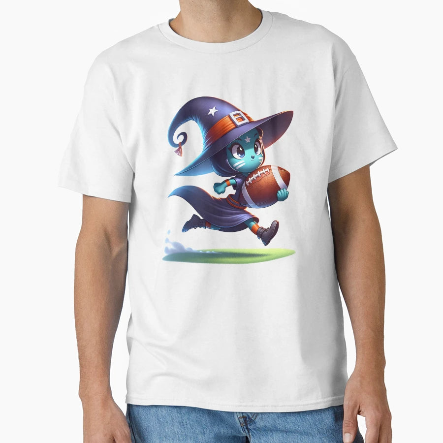 Fantay Football Witch T-Shirt - Graphic Print Unisex - T-Shirt, Sweatshirt, Hoodie