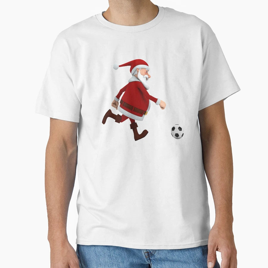 Football Santa Sport Football T-Shirt - Graphic Print Men Women - T-Shirt, Sweatshirt, Hoodie