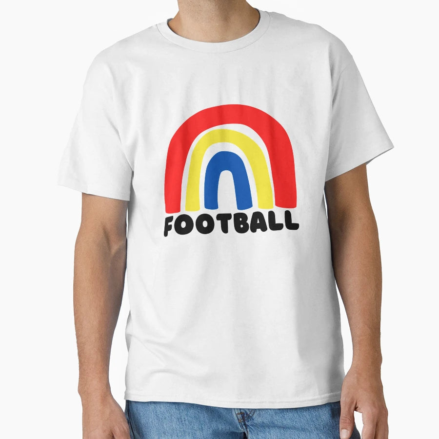 Football Rainbow T-Shirt - Fun Novelty Design Men Women - T-Shirt, Sweatshirt, Hoodie