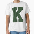 Alphabet Green K Sports Letter K T-Shirt - Aesthetic Graphic Men Women - T-Shirt, Sweatshirt, Hoodie