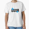 Ggdb Golden Goose Deluxe Brand Blue Stars T-Shirt - Minimalist Print Unisex - T-Shirt, Sweatshirt, Hoodie