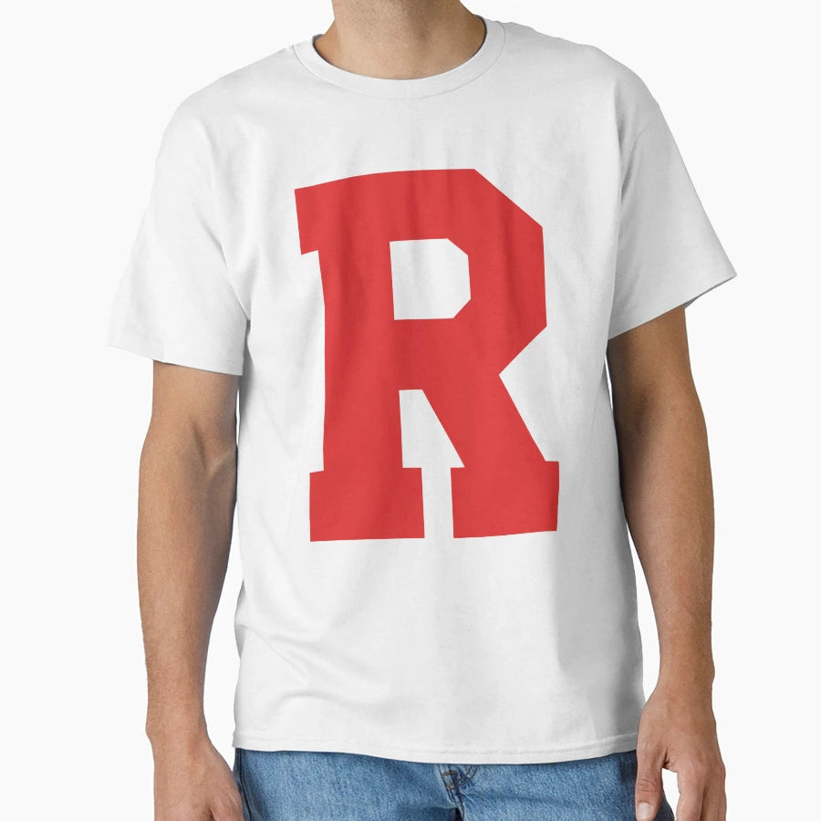 Alphabet Red R Sports Letter R T-Shirt - Trendy Graphic for Adults - T-Shirt, Sweatshirt, Hoodie