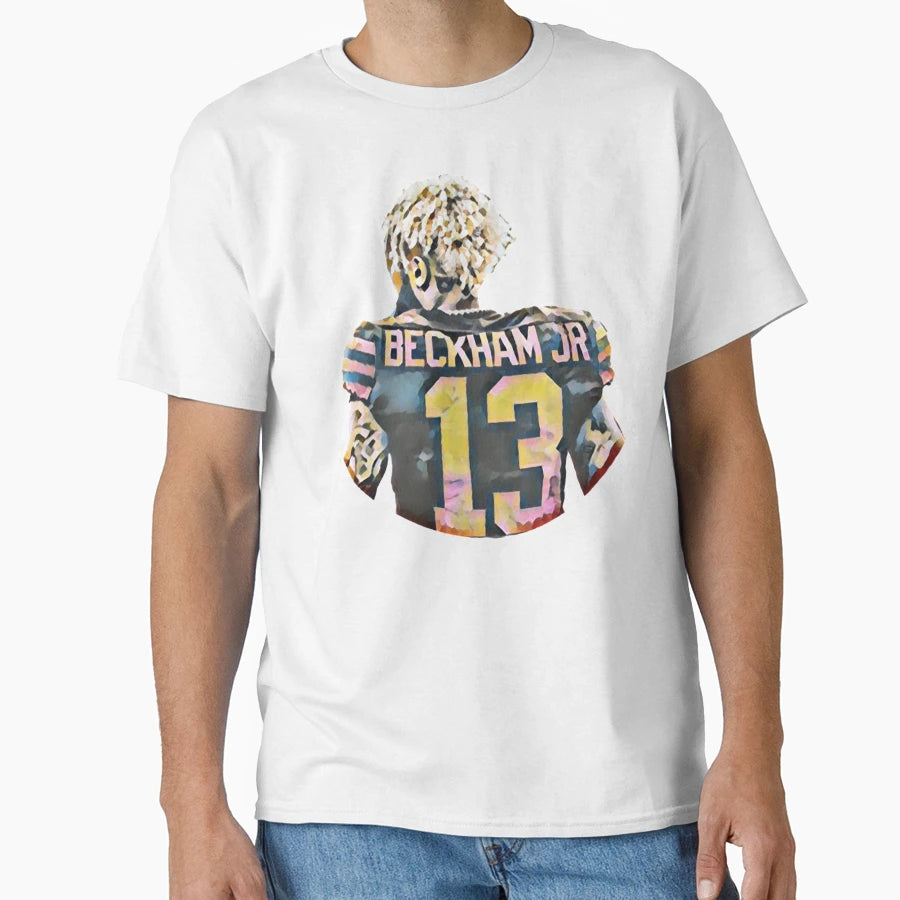 Odell Beckham Jr Digital Art T-Shirt - Novelty Apparel for Adults - T-Shirt, Sweatshirt, Hoodie
