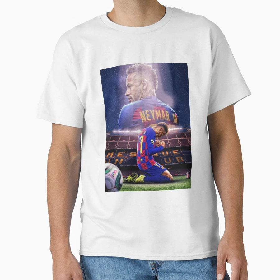 Art Wallpaper Neymar T-Shirt - Casual Everyday Wear for Adults - T-Shirt, Sweatshirt, Hoodie
