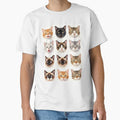 Cat Faces Collection Cute Watercolor Portraits by - Adult & Kids T-Shirts, Sweatshirts & Hoodies apparel design preview 1