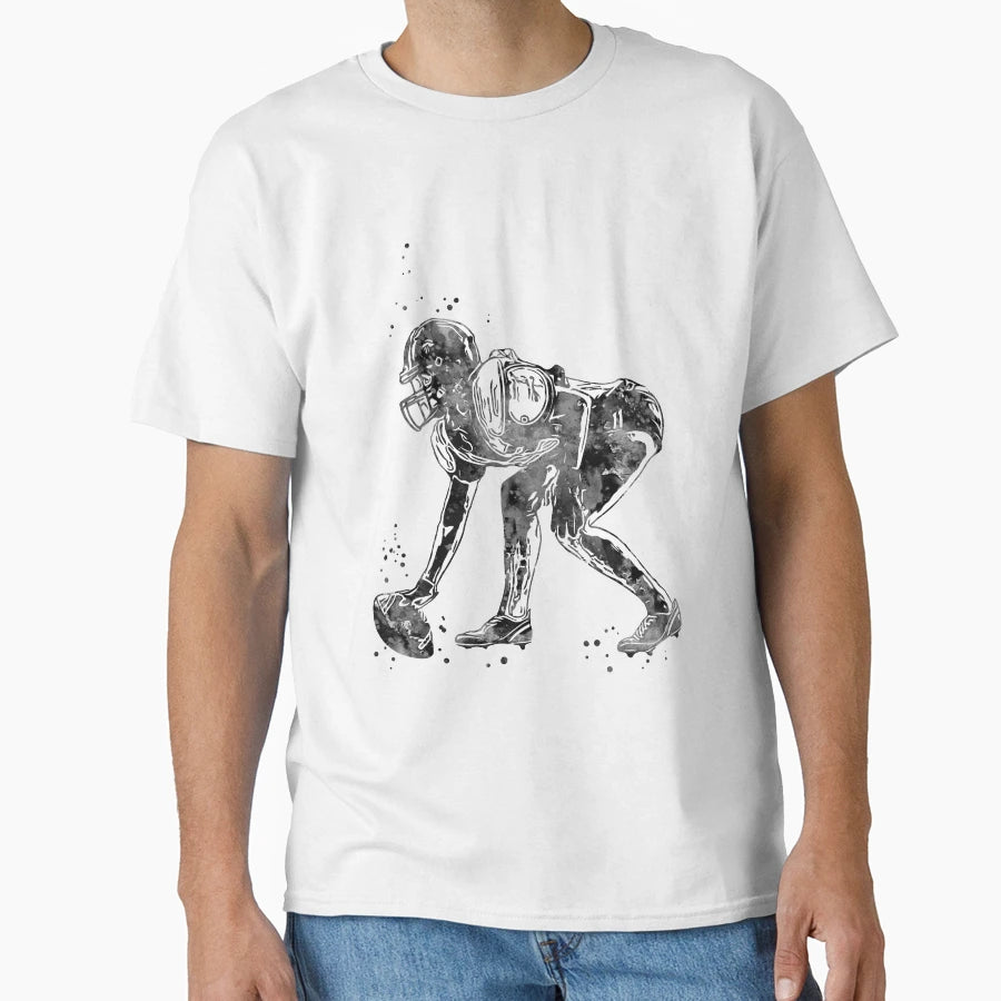 American Football Player T-Shirt - Custom Art Print for Adults - T-Shirt, Sweatshirt, Hoodie