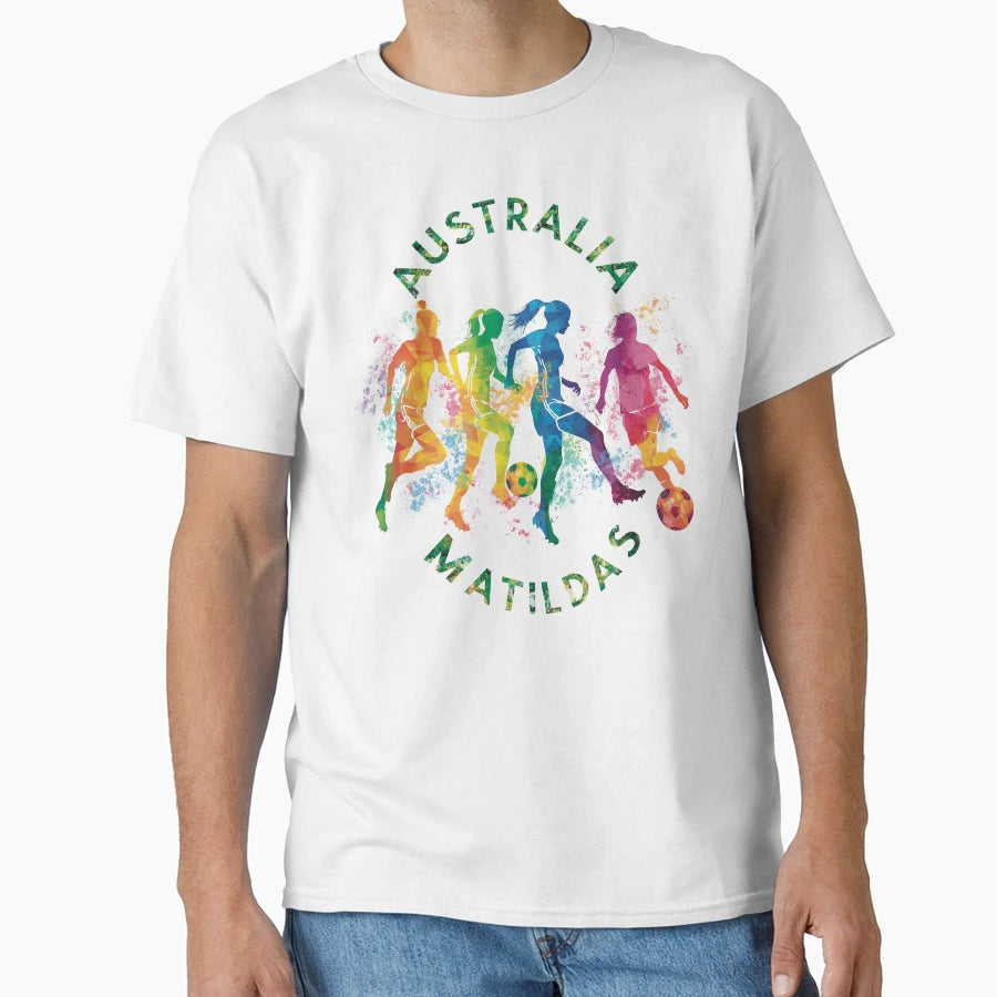 Matildas Australian Soccer Team T-Shirt - Aesthetic Graphic for Adults - T-Shirt, Sweatshirt, Hoodie
