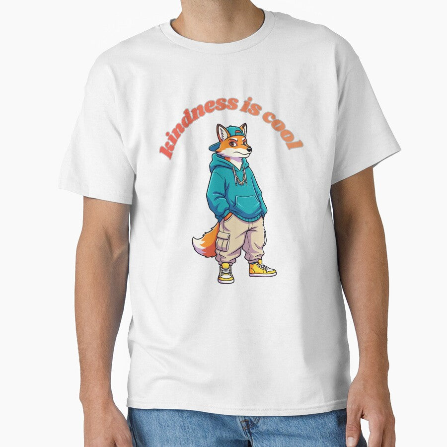Stylish Fox Promotes Positive Message by the wellness - Adult & Kids T-Shirts, Sweatshirts & Hoodies apparel design preview 1