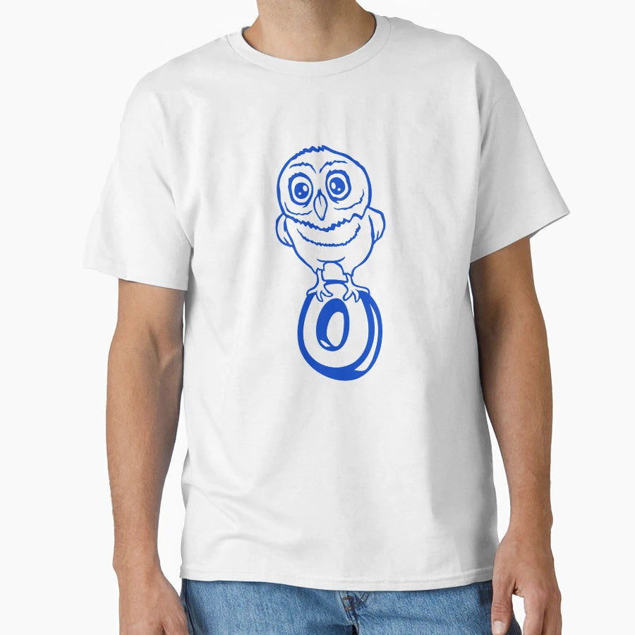Owl Letter O Learn English Abc Bird T-Shirt - Novelty Apparel for Adults - T-Shirt, Sweatshirt, Hoodie