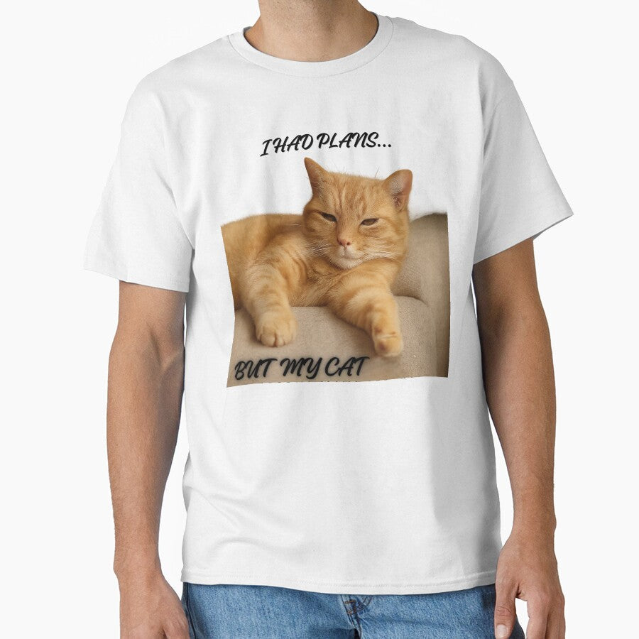 Relaxed Orange Cat But My Funny Design Meme Cute - Adult & Kids T-Shirts, Sweatshirts & Hoodies apparel design preview 1