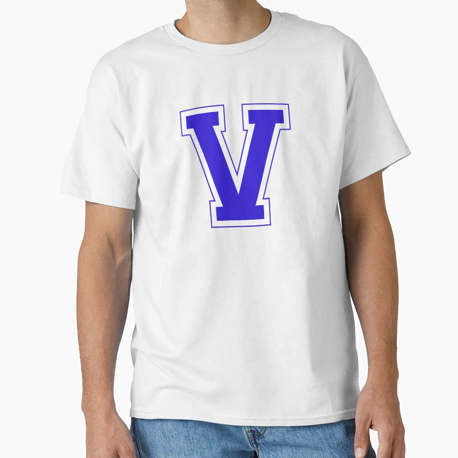 Varsity Letter V T-Shirt - Aesthetic Graphic Unisex - T-Shirt, Sweatshirt, Hoodie