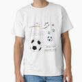 White Watercolor Soccer Pack T-Shirt - Custom Art Print for Adults - T-Shirt, Sweatshirt, Hoodie