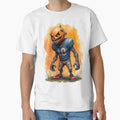 Halloweens Football Player Monster T-Shirt - Minimalist Print Unisex - T-Shirt, Sweatshirt, Hoodie
