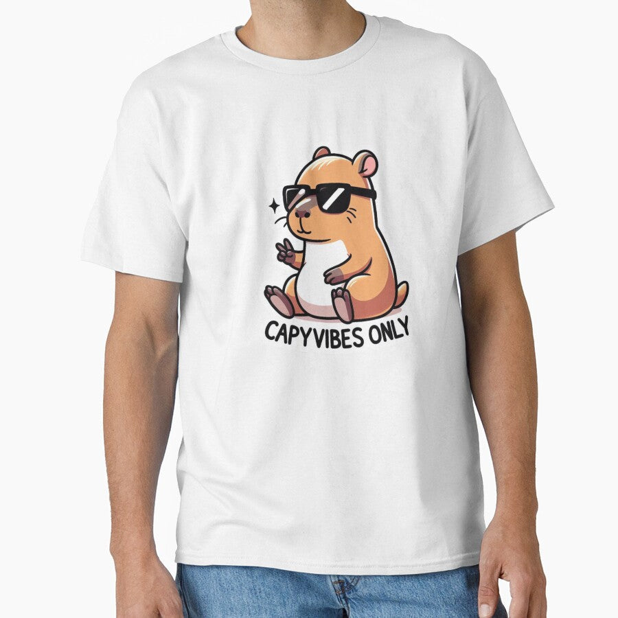 Capybara Vibes Only by MxDesign-RJ - Adult & Kids T-Shirts, Sweatshirts & Hoodies apparel design preview 1