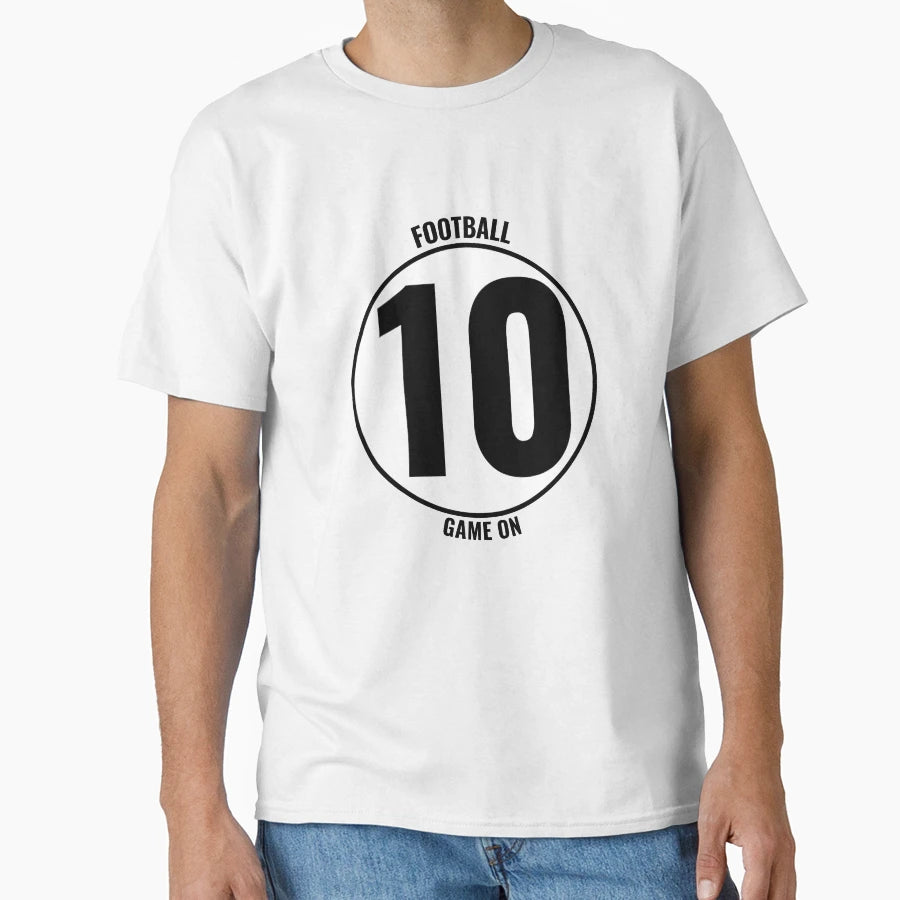 Football Number 10 Game T-Shirt - Fun Novelty Design Unisex - T-Shirt, Sweatshirt, Hoodie