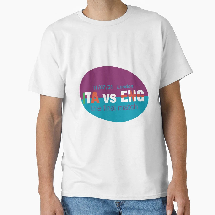 Ita Vs Eng Final Match T-Shirt - Fun Novelty Design for Adults - T-Shirt, Sweatshirt, Hoodie