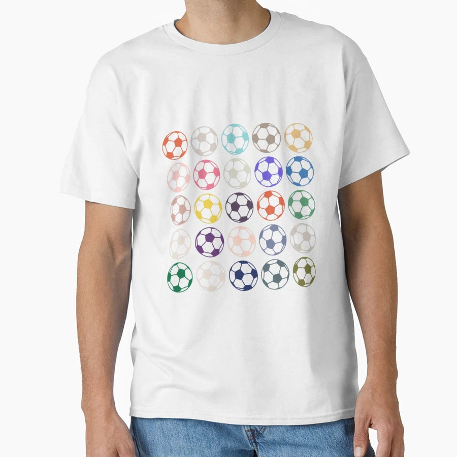 Abstract Multi Color Football T-Shirt - Fun Novelty Design Men Women - T-Shirt, Sweatshirt, Hoodie