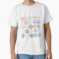 Abstract Multi Color Football T-Shirt - Fun Novelty Design Men Women - T-Shirt, Sweatshirt, Hoodie