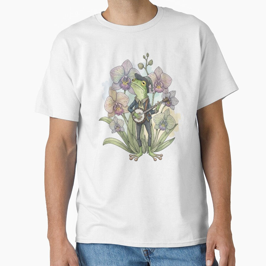 Aesthetic Music Frog Lover by StudioJohan - Adult & Kids T-Shirts, Sweatshirts & Hoodies apparel design preview 1