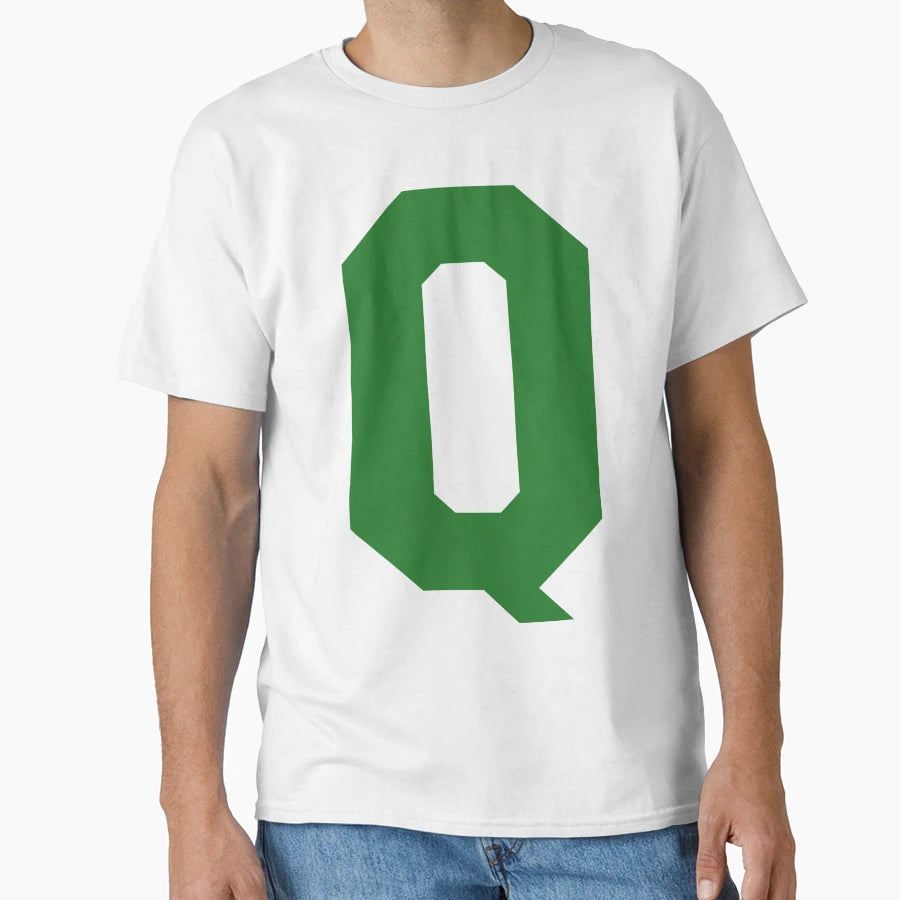 Alphabet Green Q Sports Letter Q T-Shirt - Aesthetic Graphic Unisex - T-Shirt, Sweatshirt, Hoodie