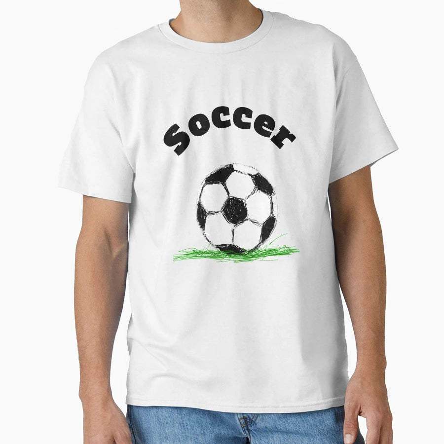 Soccer Football T-Shirt - Custom Art Print Men Women - T-Shirt, Sweatshirt, Hoodie