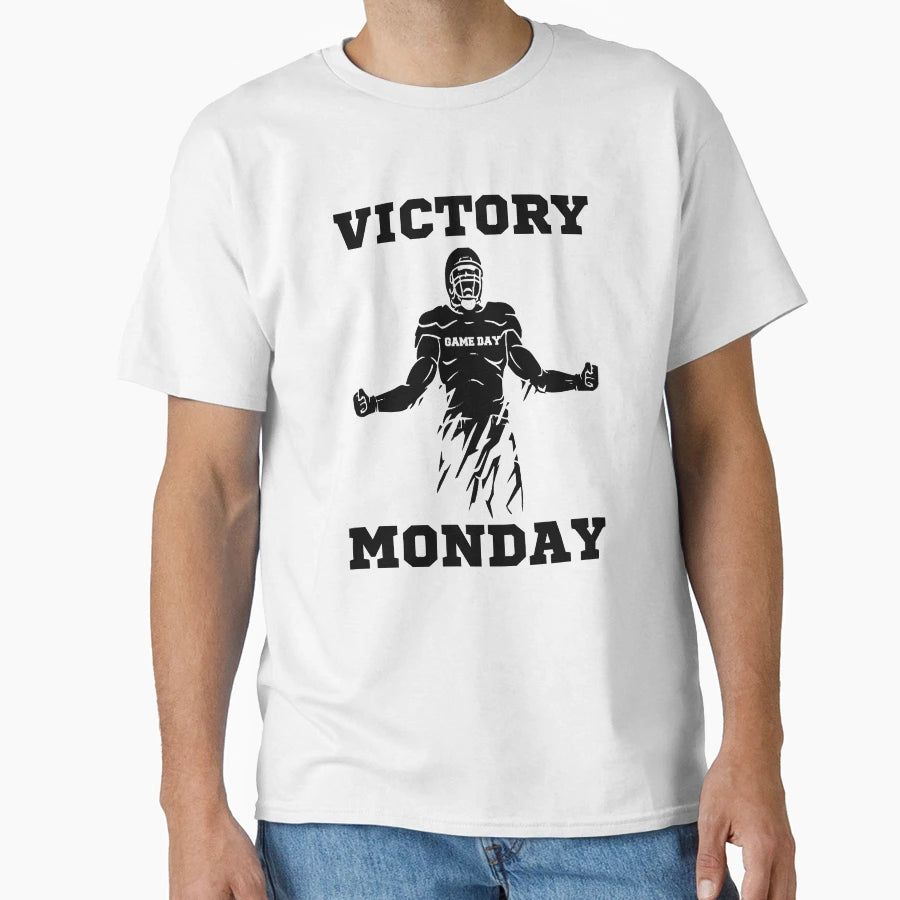 Victory Monday American Football T-Shirt - Fun Novelty Design Men Women - T-Shirt, Sweatshirt, Hoodie