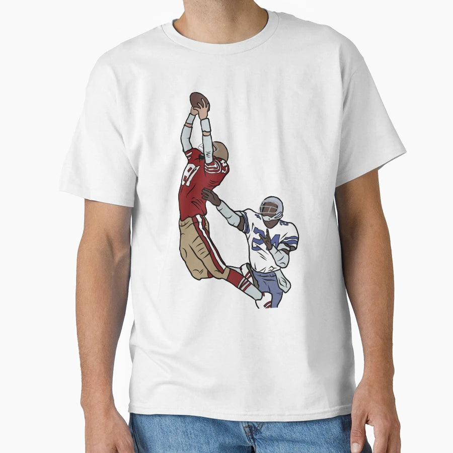 Dwight Clark Catch T-Shirt - Aesthetic Graphic Men Women - T-Shirt, Sweatshirt, Hoodie