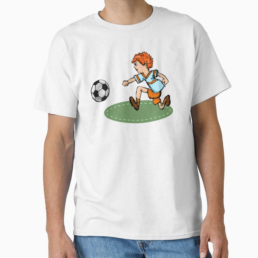 Playing Football T-Shirt - Graphic Print for Adults - T-Shirt, Sweatshirt, Hoodie