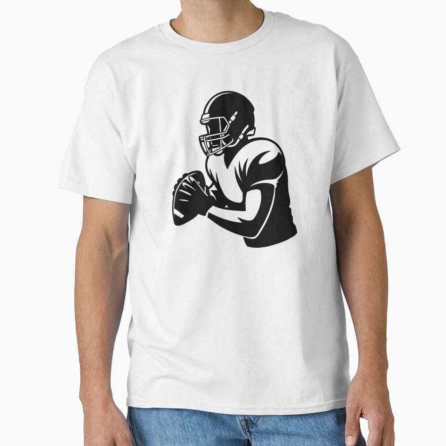 Quarterback Football Player T-Shirt - Graphic Print for Adults - T-Shirt, Sweatshirt, Hoodie