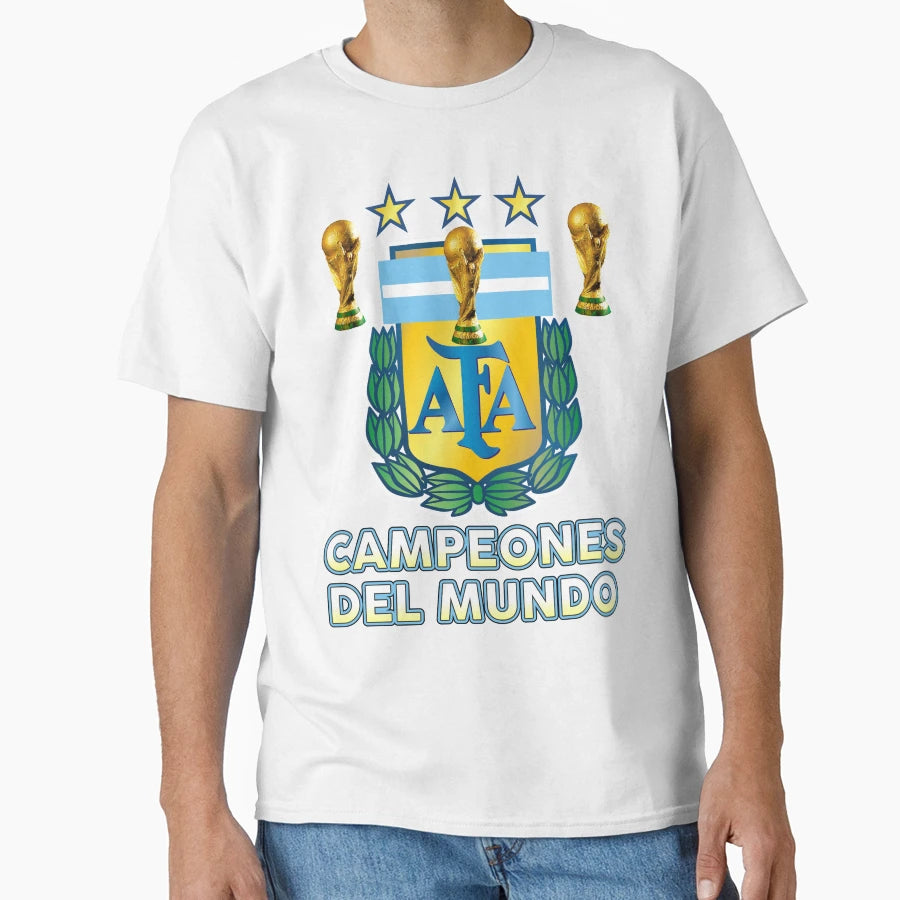 Copy Argentina World Champions Soccer T-Shirt - Graphic Print Men Women - T-Shirt, Sweatshirt, Hoodie