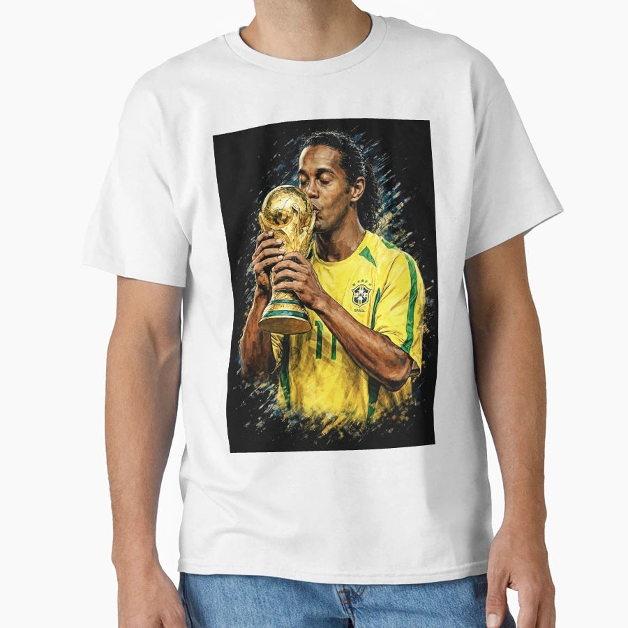 Ronaldinho R10 Football Legend T-Shirt - Unique Graphic Unisex - T-Shirt, Sweatshirt, Hoodie